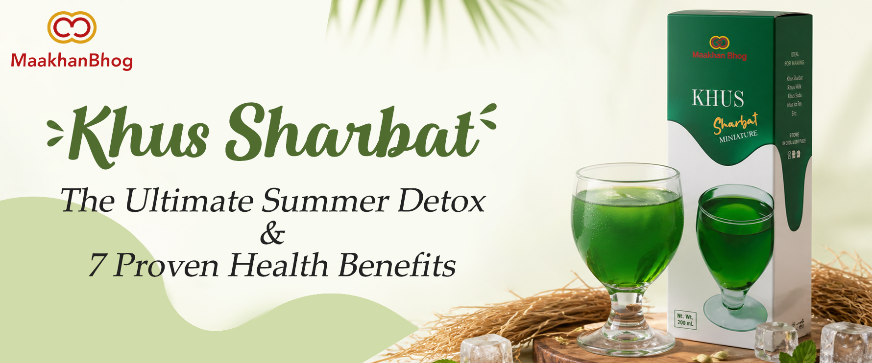 Refreshing Khus Sharbat Glass